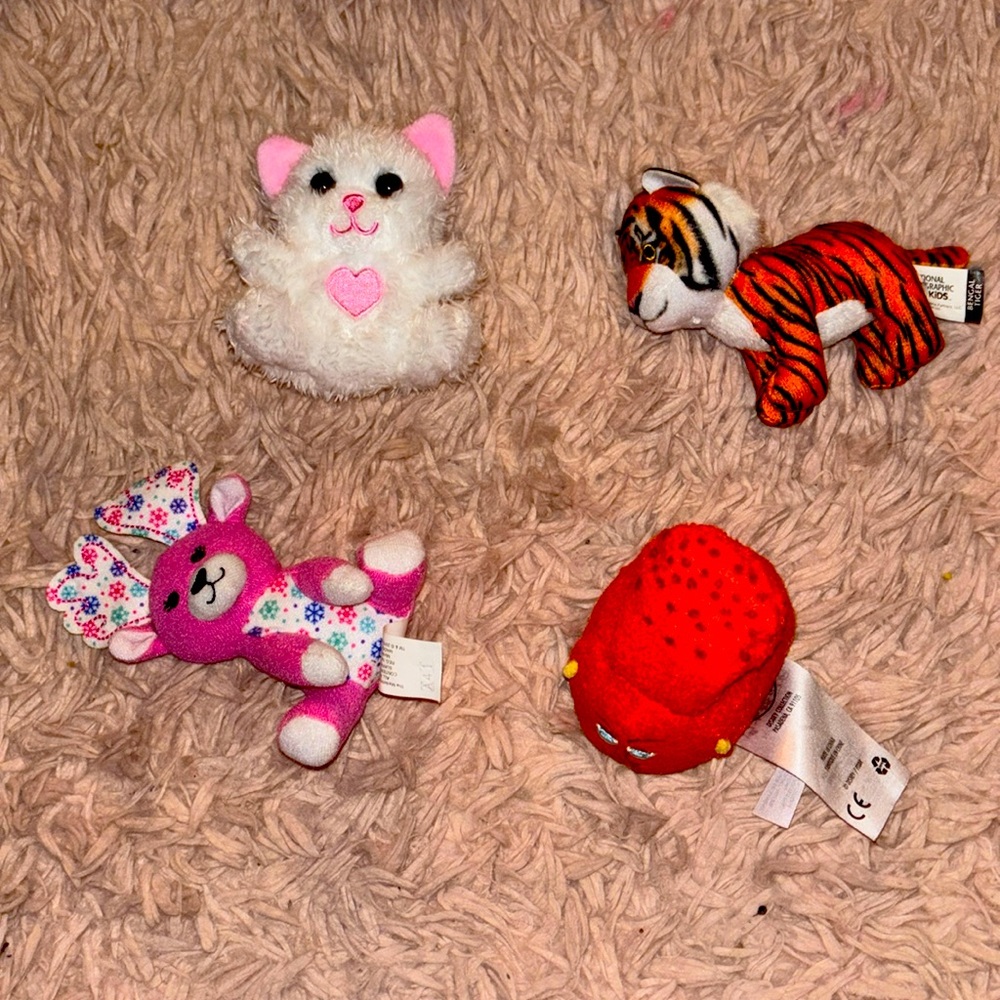 Various mini Stuffed animals (Sold together)